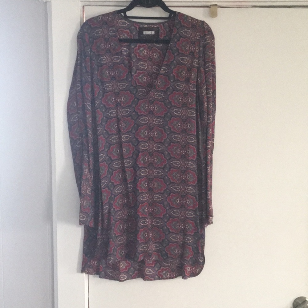 70s inspired Reformation dress